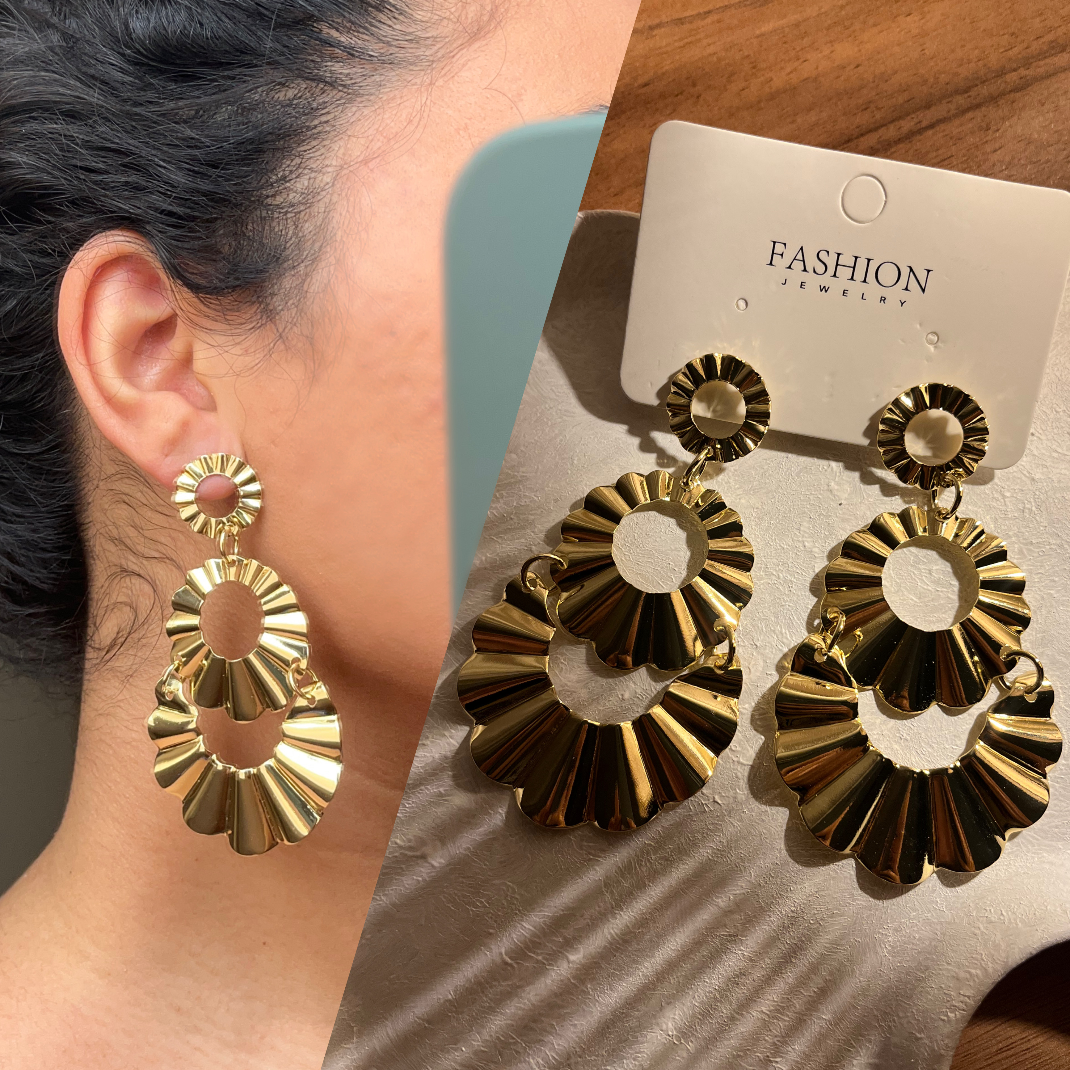 گوشواره لونا برند Fashion
